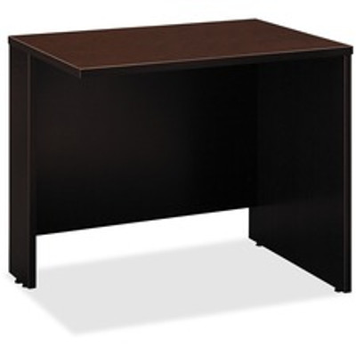 Bush Business Furniture Series C 36W Bridge/Return in Mocha Cherry - 29.8" Height x 35.4" Width x 23.3" Depth - Material: Melamine - Finish: Mocha Cherry - Scratch Resistant, Stain Resistant, Grommet - 1 Each