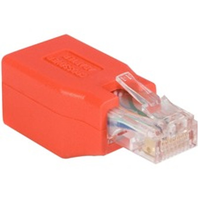 StarTech.com Cat.6 to Crossover Adapter - 1 x RJ-45 Network Male - 1 x RJ-45 Network Female - Red - 1 Each