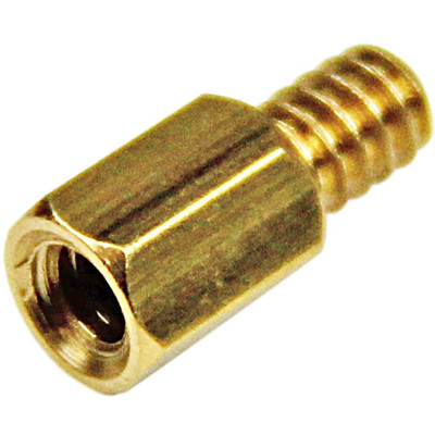 StarTech.com 6-32 Brass Motherboard Standoffs for ATX Computer Case - 15 Pack - Standoff Screw - 6 - 0.50" - Hex - Hex - Brass - 15 / Pack - TAA Compliant