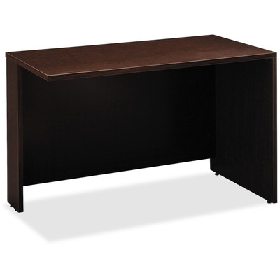 Bush Business Furniture Series C 48W x 24D Bridge/Return in Mocha Cherry - 29.8" Height x 47.7" Width x 23.3" Depth x 1" Thickness - Material: Melamine - Finish: Mocha Cherry - Scratch Resistant, Stain Resistant, Grommet - 1 Each