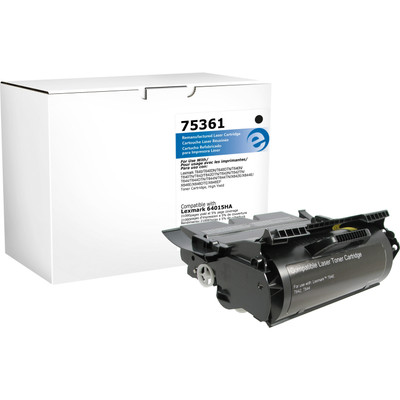 Elite Image Remanufactured High Yield Laser Toner Cartridge 64015HA - Black - 1 Each - 21000 Pages
