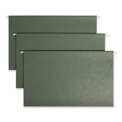 Tuff Hanging Folders With Easy Slide Tab, Legal Size, 1/3-cut Tab, Standard Green, 20/box