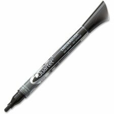 Quartet EnduraGlide&reg; Dry-Erase Markers - Fine Marker Point - Erasable - Black Ink - 12 / Box