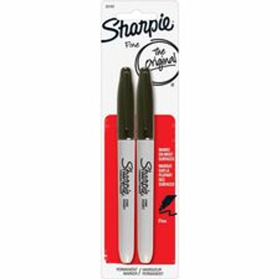 Sharpie Fine Point Marker - Fine Marker Point - Black Ink - Alcohol Based - 2 / Pack
