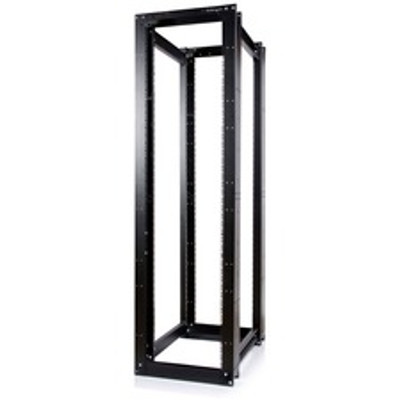 StarTech.com 45U 3300lb High Capacity 4 Post Open Server Equipment Rack - Flat Pack - 45U Rack Height x 19" Rack Width x 35.90" Rack Depth - Black - Steel - 3300 lb Maximum Weight Capacity - TAA Compliant