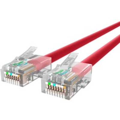 Belkin CAT6 Ethernet Patch Cable, RJ45, M/M - 25 ft Category 6 Network Cable for Network Device - First End: 1 x RJ-45 Network - Male - Second End: 1 x RJ-45 Network - Male - Patch Cable - Red - 1 Each