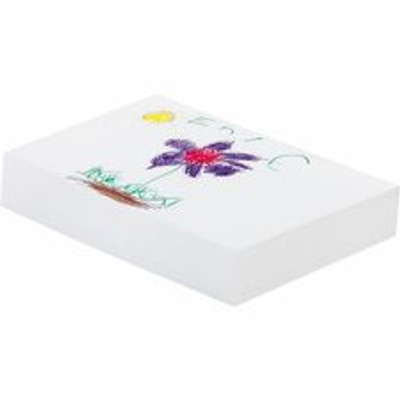 Ecology Recycled Medium-Weight Drawing Paper - 500 Sheets - Plain - 12" x 18" Sheet Size - White Paper - Acid-free, Process Chlorine-free - Recycled - 500 / Ream