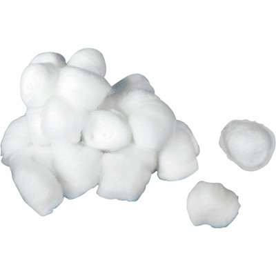 Medline Nonsterile Cotton Balls - Large - 100% Cotton - White - 1000 / Pack
