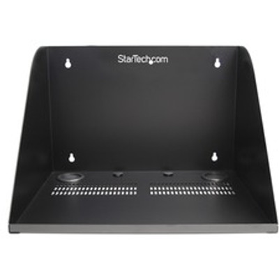 StarTech.com 17in Deep Vented Server Room Equipment Wall Mount Shelf - 200.40 lb Load Capacity - Steel - 1 Each