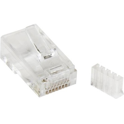 StarTech.com Cat.6 RJ45 Modular Plug for Solid Wire - 50 Pack - 50 / Pack - 1 x RJ-45 Network Male - Clear