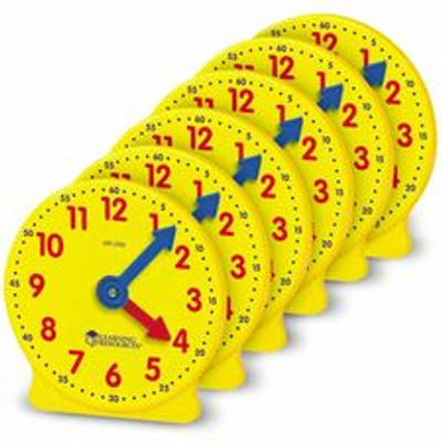 Learning Resources Pre K-4 Learning Clocks Set - Learning Clock - Theme/Subject: Learning - 3-9 Year - Multi