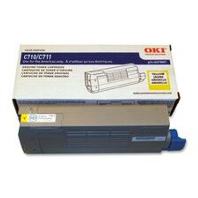 Oki Original LED Toner Cartridge - Yellow - 1 Each - 11500 Pages