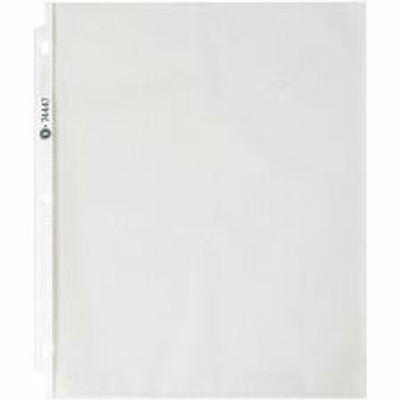 Business Source Economy Weight Sheet Protectors - 11" Height x 9" Width x 2 mil Thickness - For Letter 8 1/2" x 11" Sheet - Ring Binder - Rectangular - Semi Clear - Polypropylene - 100 / Pack