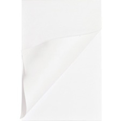 Business Source Plain Memo Pads - 100 Sheets - Plain - Glued - Unruled Front Ruling - 15 lb Basis Weight - 4" x 6" Sheet Size - White Paper - Chipboard Backing - 1 Dozen