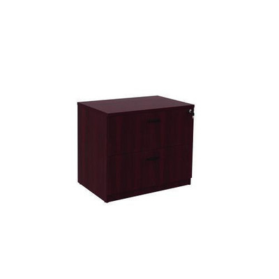 Alera Valencia Series Lateral File, 2 Legal/letter-size File Drawers, Mahogany, 34" X 22.75" X 29.5"