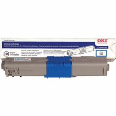 Oki Original LED Toner Cartridge - Cyan - 1 Each - 3000 Pages