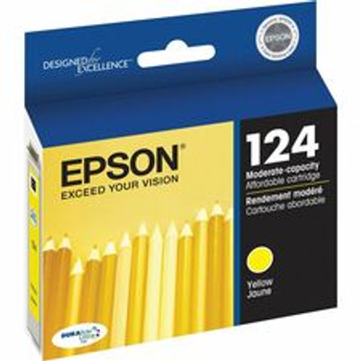 Epson DURABrite T124420 Original Inkjet Ink Cartridge - Yellow - 1 Each - 170 Pages
