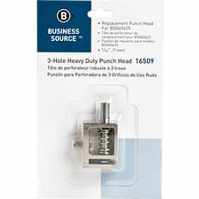 Business Source 9/32" Replacement Punch Head - 0.28" - Silver - 1 Each