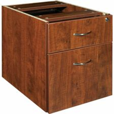 Lorell Essentials Series Box/File Hanging File Cabinet - 18.9" Height x 15.5" Width x 21.9" Depth - 2 x Box, File Drawer(s) - Double Pedestal - Finish: Cherry, Laminate - 1 Each