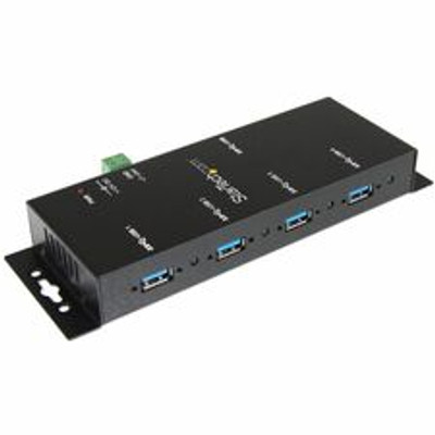 StarTech.com 4 Port Industrial USB 3.0 Hub - Mountable - Rugged USB Hub - USB 3.0 Type B - External - 4 USB Port(s) - 4 USB 3.0 Port(s) - PC - TAA Compliant