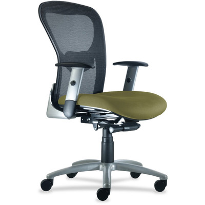9 to 5 Seating Strata 1560 Mid Back Management Chair - Fern Seat Color - Polyester Seat Material - 5-star Base - 1 Each