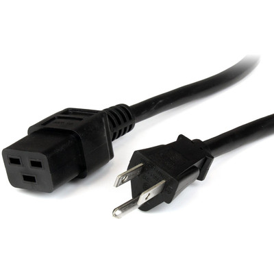 StarTech.com 8 ft Computer Power Cord - For Computer, Server - 125 V AC / 15 A - Black - 8 ft Cord Length - NEMA 5-15P / IEC 60320 C19 - North America - 1
