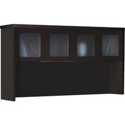 Safco Aberdeen AHG72 Hutch - 39.1" Length x 72" Width x 15" Depth - 4 x Door(s) - Durable - Mocha - Assembly Required