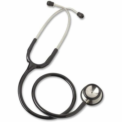 Medline Accucare Stethoscope - Black - Adult - 1 Each
