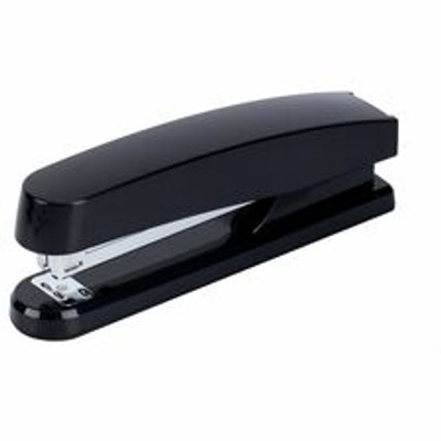 Business Source Full-strip Plastic Desktop Stapler - Staples Upto 20 Sheet of 20lb Paper - Holds Upto 210 Staple - Full Strip - Staple Size: 0.25" - Black - Plastic, Metal - 1 Each
