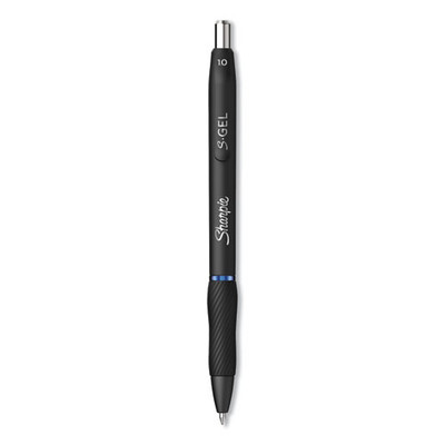 S-gel High-performance Gel Pen, Retractable, Bold 1 Mm, Blue Ink, Black Barrel, Dozen S-gel High-performance Gel Pen, Retractable, Bold 1 Mm, Blue Ink, Black Barrel, Dozen