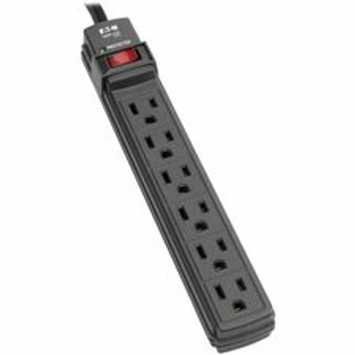 Tripp Lite series Protect It! TLP6B 6-Outlets Surge Suppressor - 6 x NEMA 5-15R - 1875 VA - 360 J - 125 V AC Input - 125 V AC Output - 6 ft
