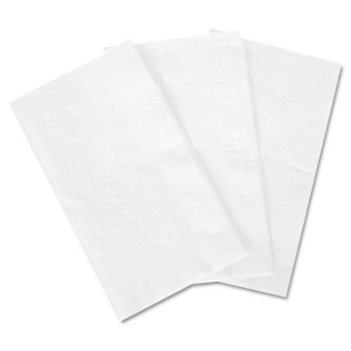 1/8-Fold Dinner Napkins, 2-Ply, 15 in. x 17 in., White, 300/Pack, 10  Packs/Carton