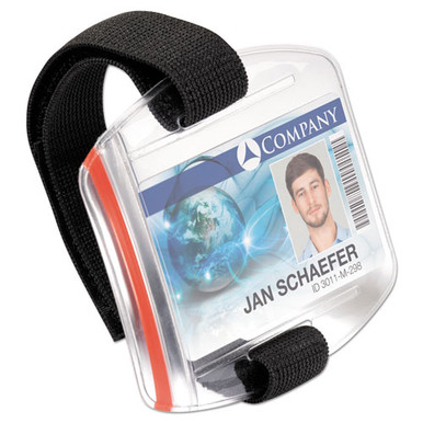 10 Pack - Clear Plastic ID Badge Holders - VERTICAL OR HORIZONTAL with  CLOTHING FRIENDLY Metal & PVC Strap Clips - For 2.25 X 3.5 Inch Name Tags 