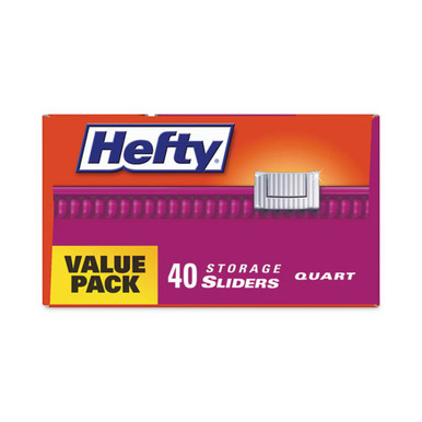 Hefty Slider Jumbo Storage Bags, 2.5 Gallon Size, 12 Count (Pack of 9), 108  Total