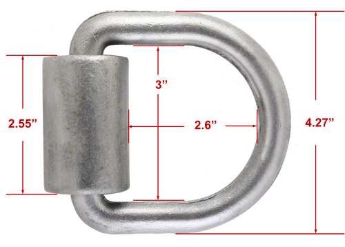 5/8" Weld On D-Ring