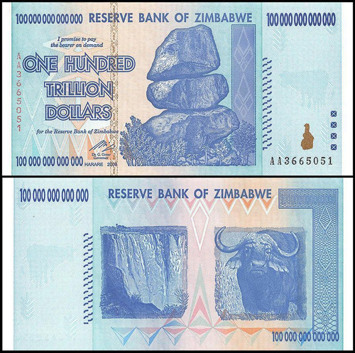 Wallpaper Zimbabwe 100 Trillion Banknote For iPhone