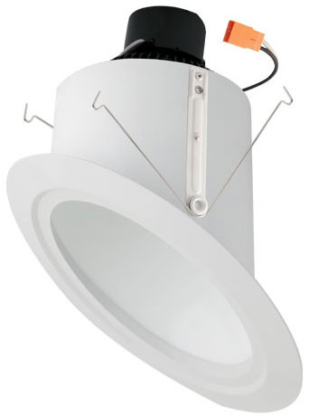 Elco EL713CT5B Contemporary Black 15W 6 Inch Sloped Ceiling Baffle LED ...