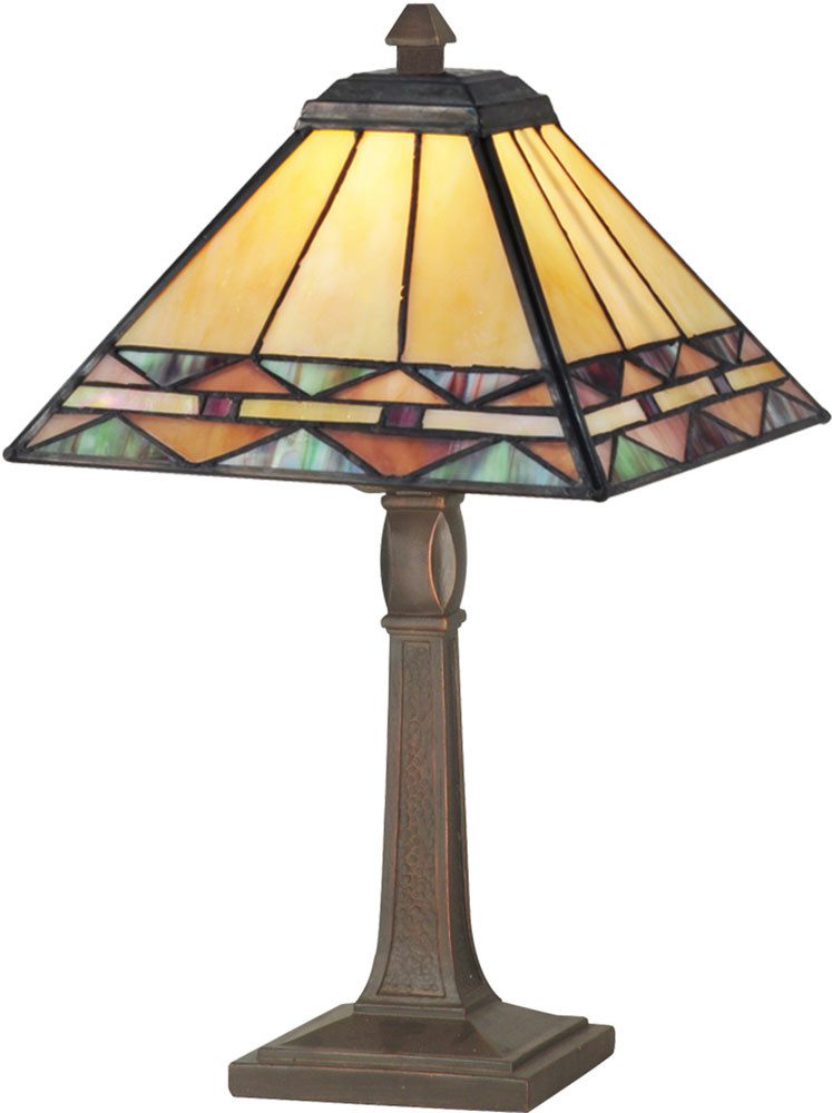 Dale Tiffany TA70678 Slayter Tiffany Antique Bronze Accent Table