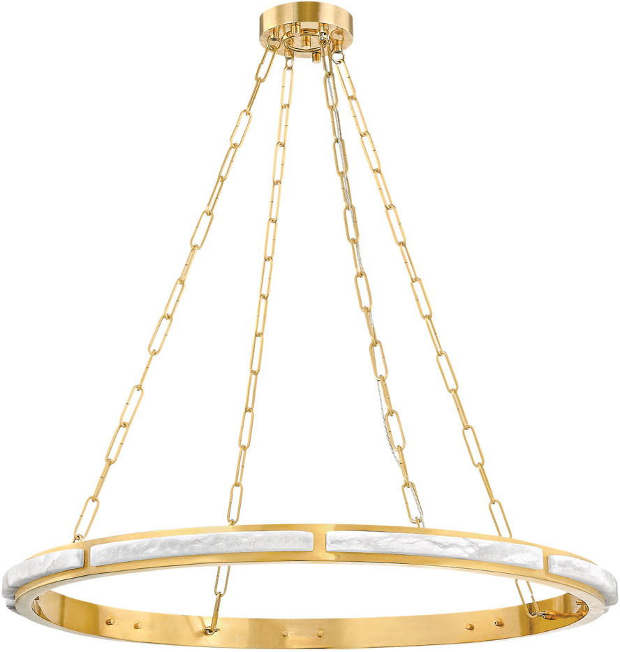 Hudson Valley 8136-AGB Wingate Contemporary Aged Brass LED 36