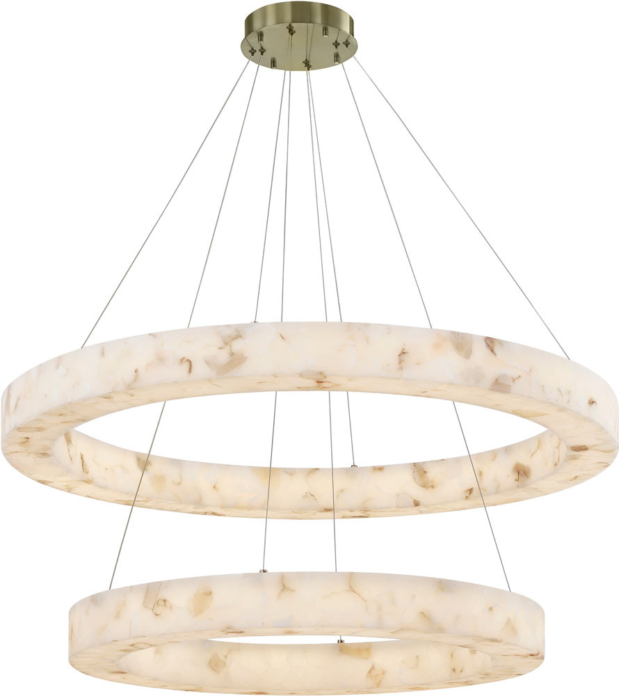 Justice Design ALR-8228-BRSS Alabaster Rocks Medley Contemporary ...