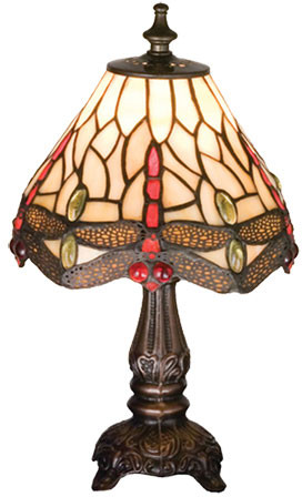 Meyda Lighting Tiffany Dragonfly Table Lamp - Thumbnail 3