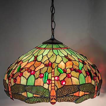 Meyda Lighting 266547 Tiffany Hanginghead Dragonfly Tiffany