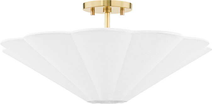Mitzi H676603-AGB Alana Contemporary Aged Brass 15" Ceiling Light - MTZ ...