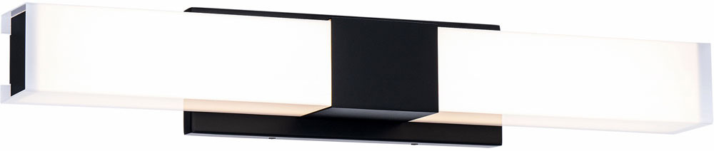 WAC Lighting WS-240926-CS-BK Studio Modern Black LED 26" Lighting For ...