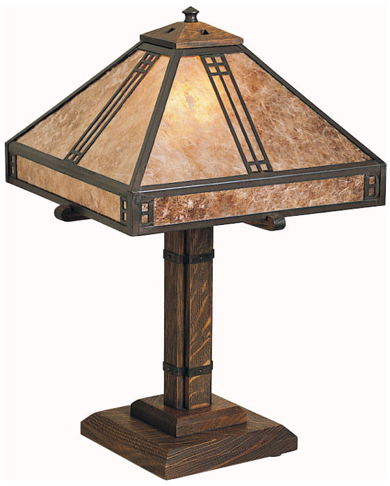 Craftsman Table and Floor Lamps