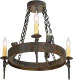 2nd Ave. 112811 Warwick Traditional Hand Waxed Metal Chandelier Lighting