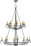 2nd Ave. 116031 Estrella Traditional Blackened Pewter Chandelier Lamp