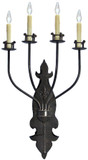 2nd Ave. 116296 Beatrice Traditional Gilded Tobacco Lighting Sconce