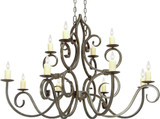 2nd Ave. 117787 Clayton Traditional Gilded Tobacco Chandelier Lighting