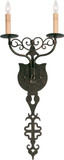 2nd Ave. 119049 Merano Traditional Pompeii Gold Wall Lamp